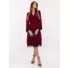 Dámské šaty ITALY MODA MI-SK-92477.18P BURGUNDY
