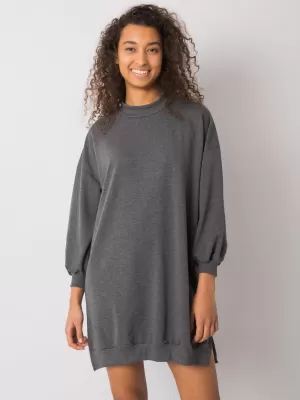 Dámské šaty RUE PARIS RV-SK-7207.03 DARK GREY