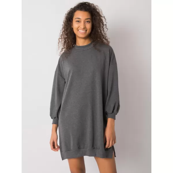  Dámské šaty RUE PARIS RV-SK-7207.03 DARK GREY 