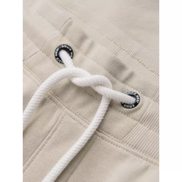  Pánské tepláky OMBRE OM-PABS-0305 LIGHT BEIGE 