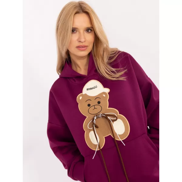  Dámská mikina ITALY MODA DHJ-BL-A8695.65P VIOLET 
