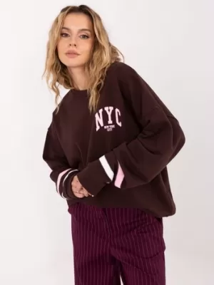 Dámská mikina FACTORY PRICE MJ-BL-H2496.27 DARK BROWN