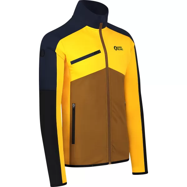  Pánská powerfleece mikina NORDBLANC CUSP NBSFM8334 ŽLUTÁ 