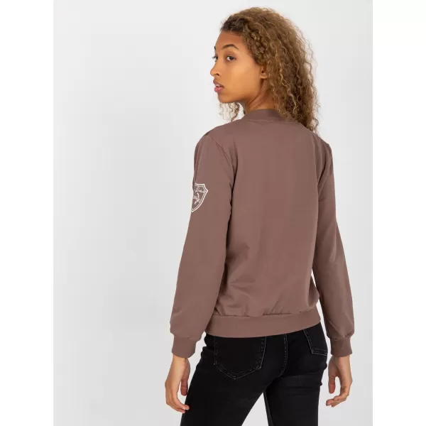  Dámská mikina RUE PARIS RV-BL-8225.88 BROWN 