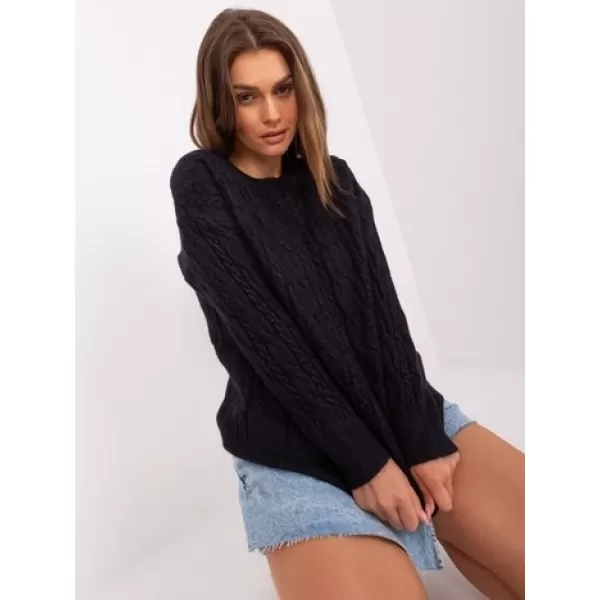  Dámský svetr WOOL FASHION ITALIA AT-SW-2335.27 NOIRE 