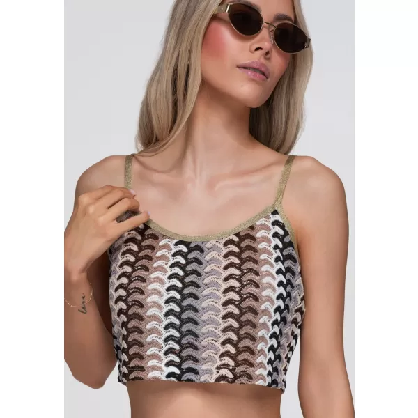  Dámská blůza OMBRE OW-TS-E0068 BROWN 