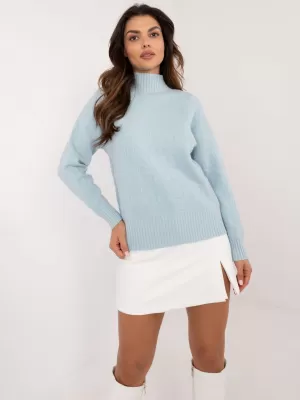 Dámský svetr WOOL FASHION ITALIA AT-SW-2339.54 LIGHT BLUE