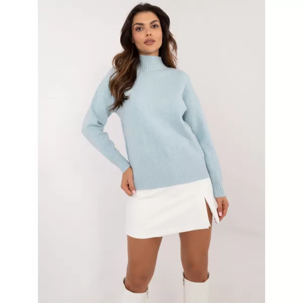  Dámský svetr WOOL FASHION ITALIA AT-SW-2339.54 LIGHT BLUE 