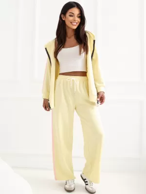 Dámská tepláková souprava RUE PARIS IT-KMPL-21782.91 BRIGHT YELLOW