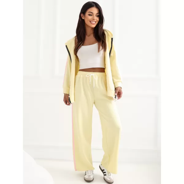  Dámská tepláková souprava RUE PARIS IT-KMPL-21782.91 BRIGHT YELLOW 