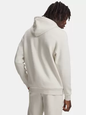Pánská mikina UNDER ARMOUR ICON FLEECE HOODIE 1373880-110 BÍLÁ