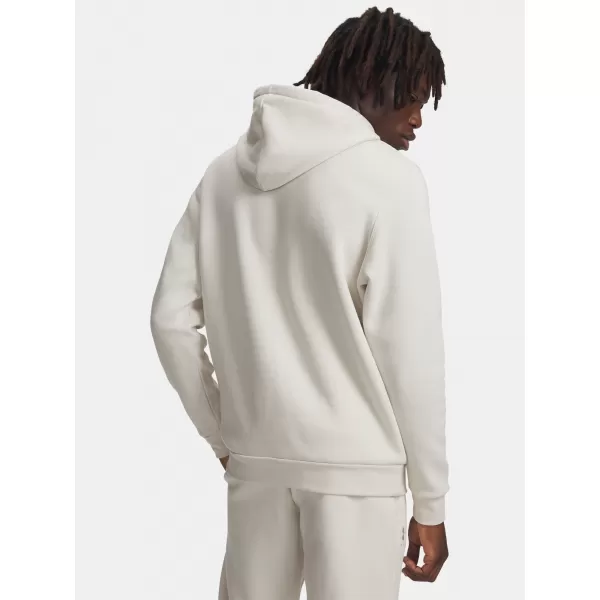  Pánská mikina UNDER ARMOUR ICON FLEECE HOODIE 1373880-110 BÍLÁ 