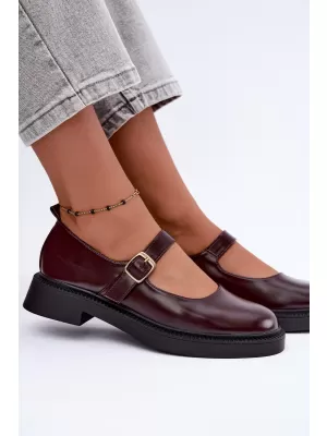 Dámské polobotky BOTO D-245 BURGUNDY
