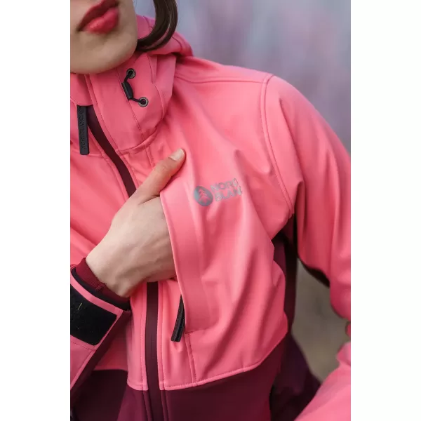  Dámská softshellová bunda NORDBLANC BLINK NBSSL8320 RŮŽOVÁ 