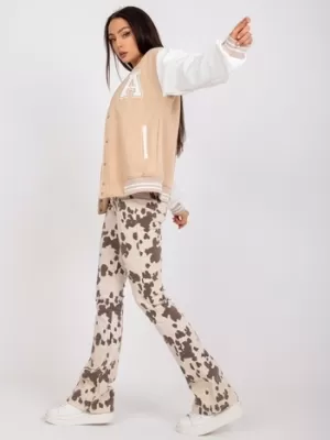 Dámská mikina EX MODA EM-BL-697.88 BEIGE