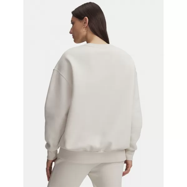  Dámská mikina UNDER ARMOUR ICON FLEECE OS CREW 1379475-110 BÍLÁ 