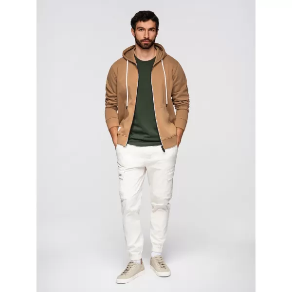  Pánská mikina OMBRE OM-SSBZ-0272 BROWN 