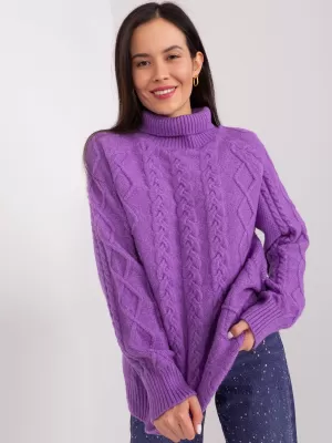 Dámský svetr WOOL FASHION ITALIA AT-SW-2355-2.19P VIOLET