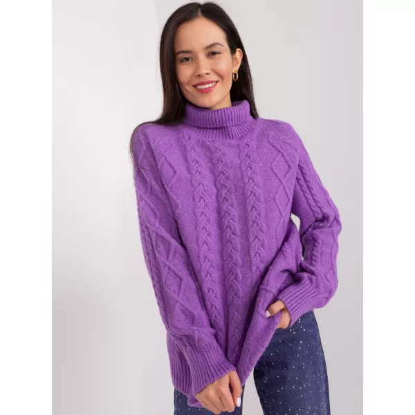  Dámský svetr WOOL FASHION ITALIA AT-SW-2355-2.19P VIOLET 