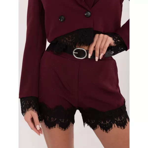  Dámské kraťasy ITALY MODA IT-SN-FL9965.88 BURGUNDY 