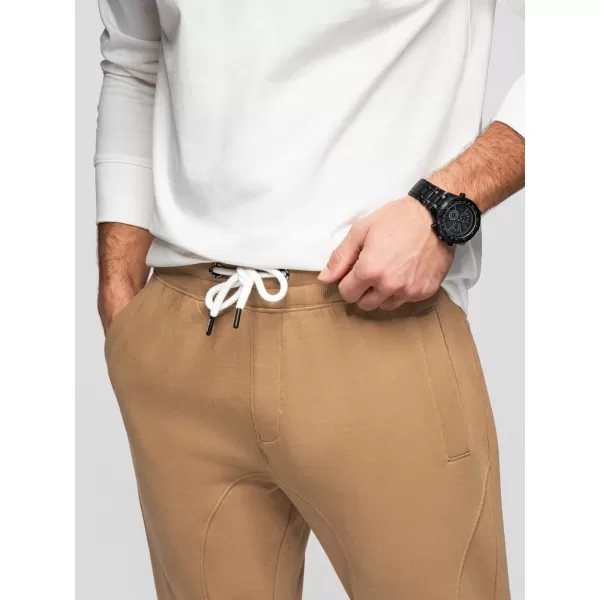  Pánské tepláky OMBRE OM-PABS-0305 BROWN 