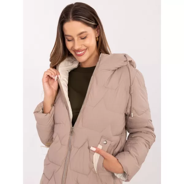  Dámská bunda FACTORY PRICE MBM-KR-2519.21 DARK BEIGE 