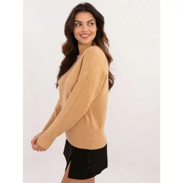  Dámský svetr WOOL FASHION ITALIA AT-SW-2339.54 CAMEL 