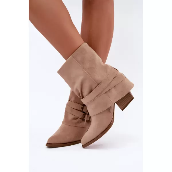  Dámské kovbojky BOTO NS591P BEIGE 