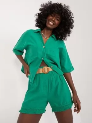 Dámské kraťasy ITALY MODA DHJ-SN-5536.34X GREEN