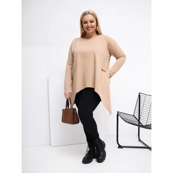  Dámská halenka RELEVANCE RV-BZ-5031.06X DARK BEIGE 