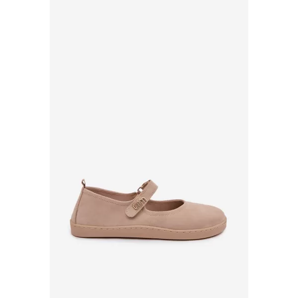  Dámské baleríny ZAZOO 10206 BEIGE 