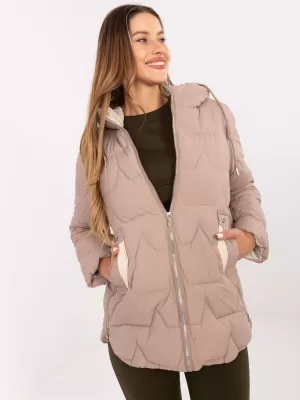 Dámská bunda FACTORY PRICE MBM-KR-2519.21 DARK BEIGE