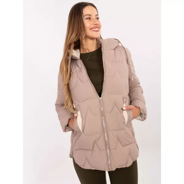  Dámská bunda FACTORY PRICE MBM-KR-2519.21 DARK BEIGE 