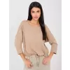 Dámské triko RUE PARIS RV-BZ-A1091.16 DARK BEIGE