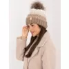 Dámská čepice RUE PARIS JK-CZ-52.17 DARK BEIGE