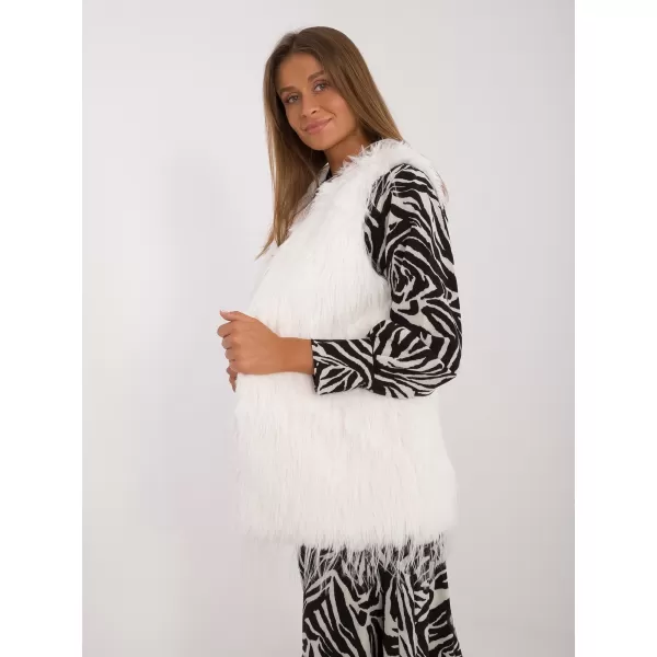  Dámská vesta WOOL FASHION ITALIA AT-KZ-2349-1.80 ECRU 