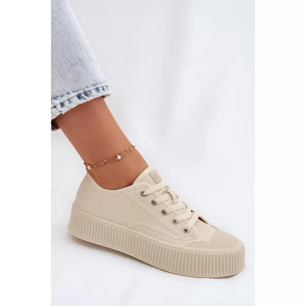  Dámské tenisky BIG STAR SHOES TT274271 BEIGE 