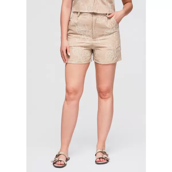  Dámské kraťasy OMBRE OW-ST-E0020 BEIGE 