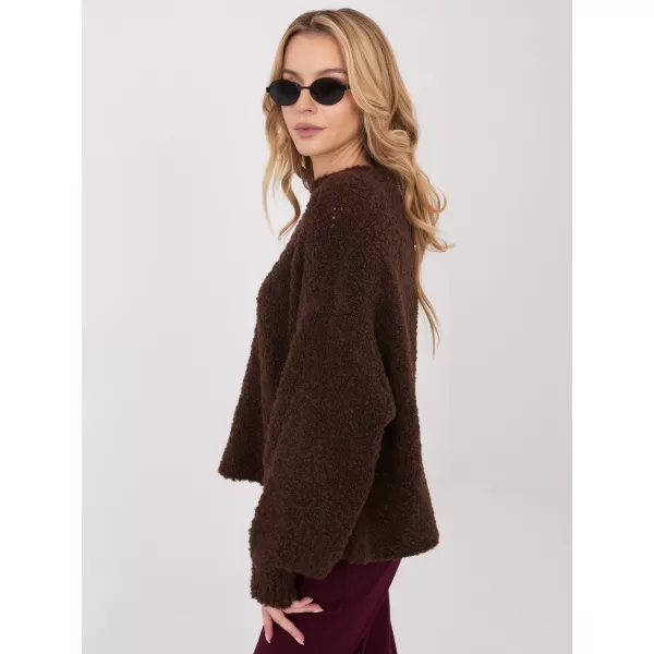  Dámský svetr FACTORY PRICE CH-SW-72610.62 DARK BROWN 