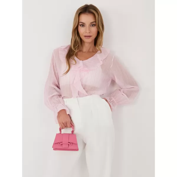  Dámská halenka ITALY MODA IT-BZ-25096.84 BRIGHT PINK 