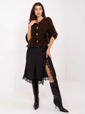 Dámský svetr ITALY MODA IT-SW-72987.00 DARK BROWN