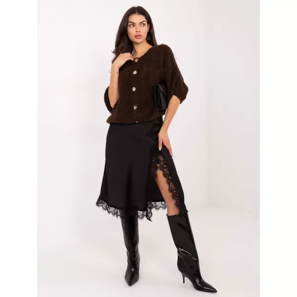  Dámský svetr ITALY MODA IT-SW-72987.00 DARK BROWN 