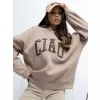 Dámská mikina RUE PARIS RV-BL-A1039.22 DARK BEIGE