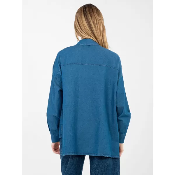 Dámská košile ITALY MODA IT-KS-FL9968.28 BLUE 