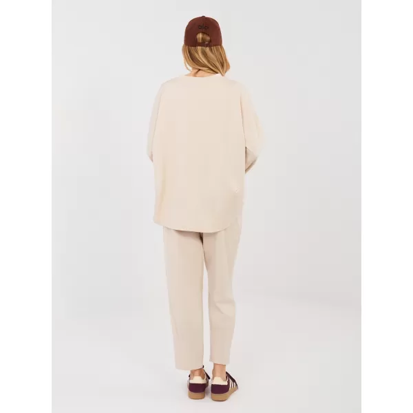  Dámská tepláková souprava RUE PARIS IT-KMPL-20583.14P BEIGE 