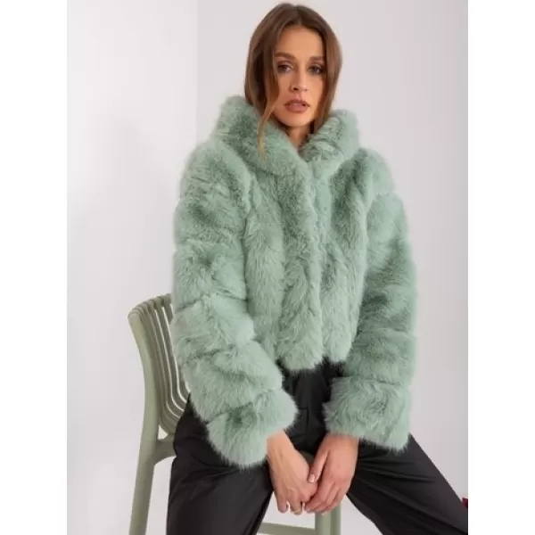 Dámská bunda WOOL FASHION ITALIA AT-KR-2378.96P PISTACHIO 
