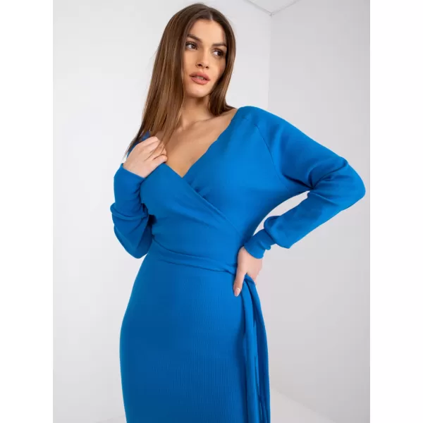  Dámské šaty RUE PARIS RV-SK-5297.23P DARK BLUE 