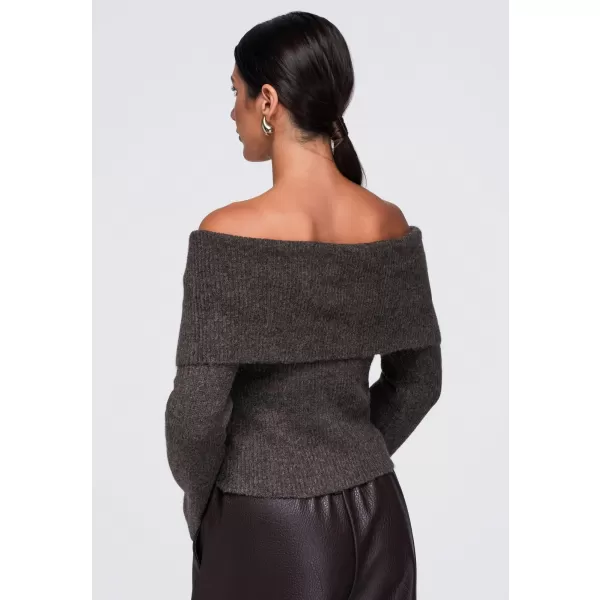  Dámský svetr OMBRE OW-SW-E0011 BROWN 