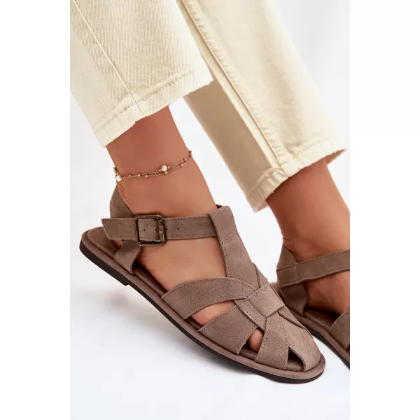  Dámské sandály BIG STAR SHOES TT274250 BEIGE 