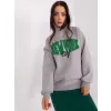 Dámská mikina MY RED LIPS EM-BL-656-4.96P GRAY